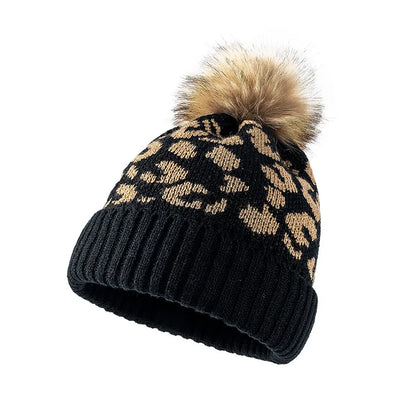 Gorro de Punto Mujer con Pompon Cómodo