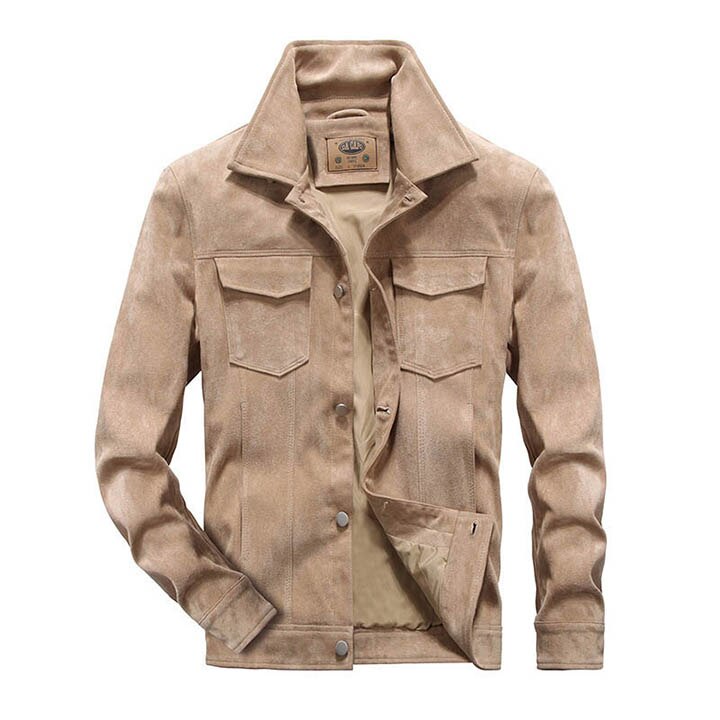 Chaqueta Cuero Hombre Elegante