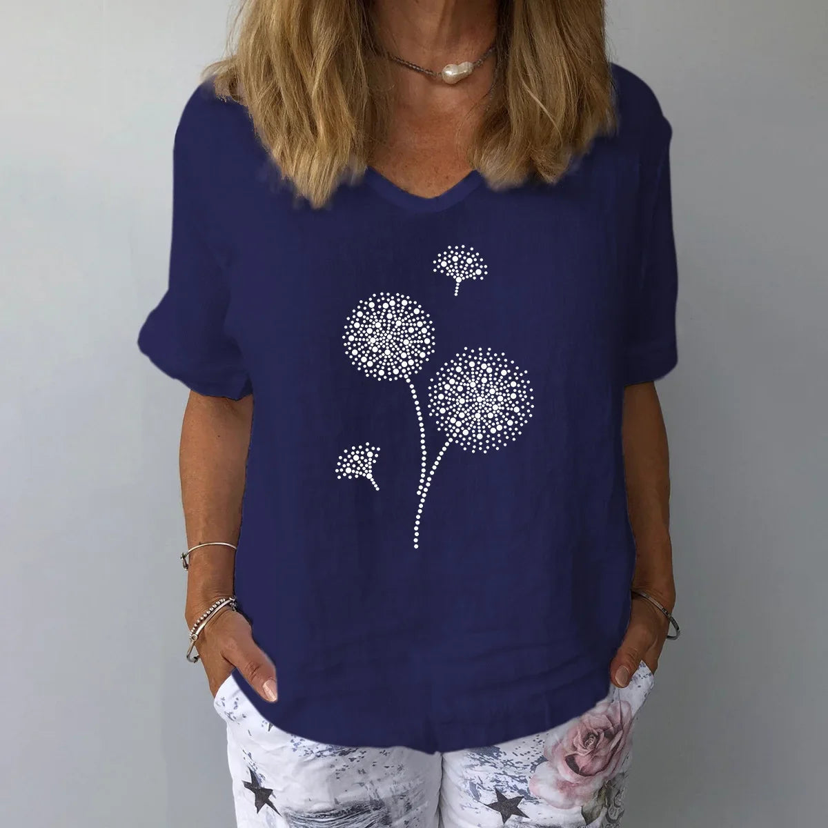 Camiseta Estampada Cómoda Casual