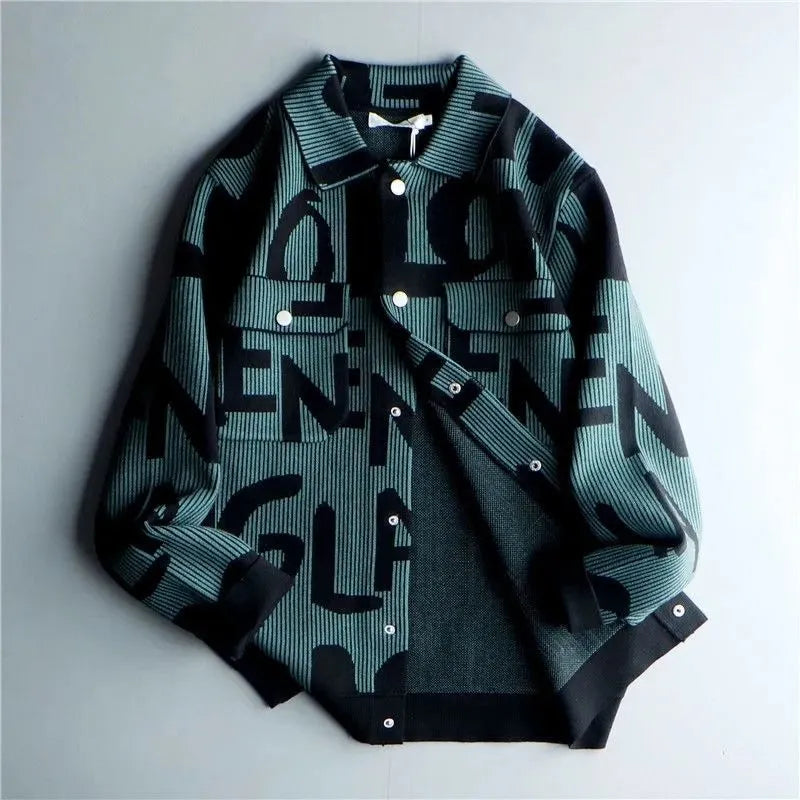 Chaqueta de punto Azul Clásica - Vestiria