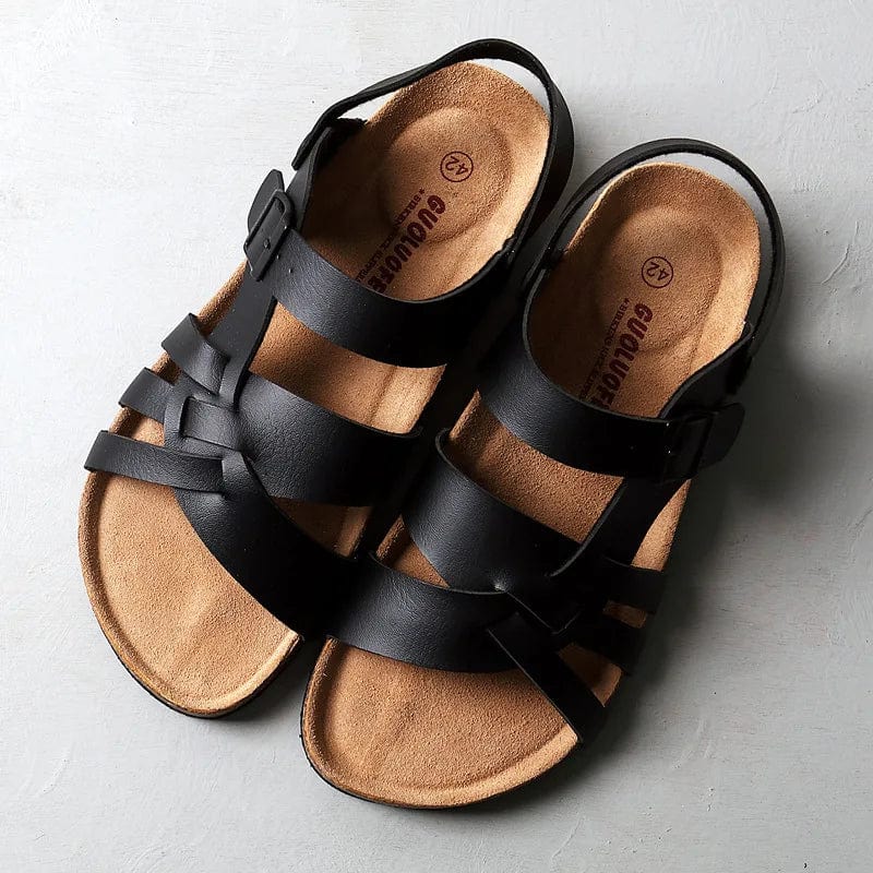 Sandalias de piel cómodas para hombre - Vestiria