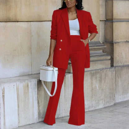 Traje Mujer Chaqueta Larga Elegante