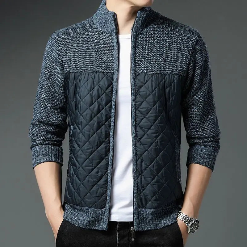 Chaqueta de punto abrigada cálida