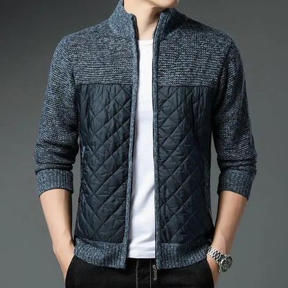 Chaqueta de punto abrigada cálida