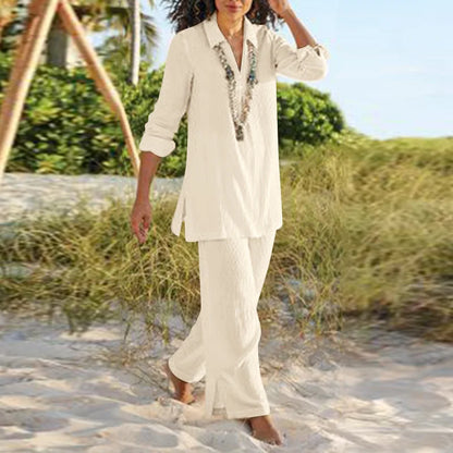 Conjunto de 2 piezas algodón natural - Vestiria