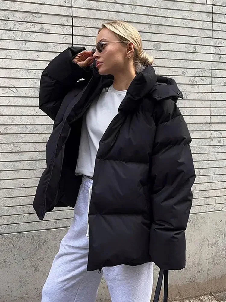 Chaquetón de plumas abrigo cálido invernal