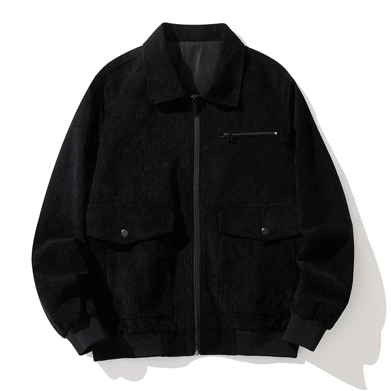Chaquetón de Pana Cremallera Café