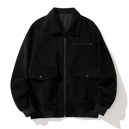 Chaquetón de Pana Cremallera Café