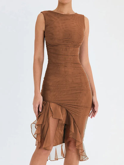 Vestido Informal Mujer Estilo Relajado