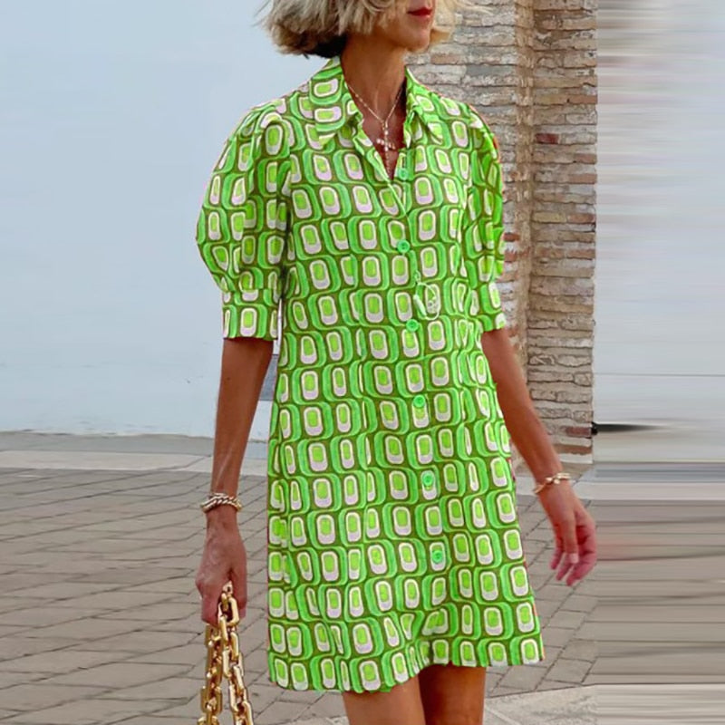 Vestido Estampado Elegante y Comodo