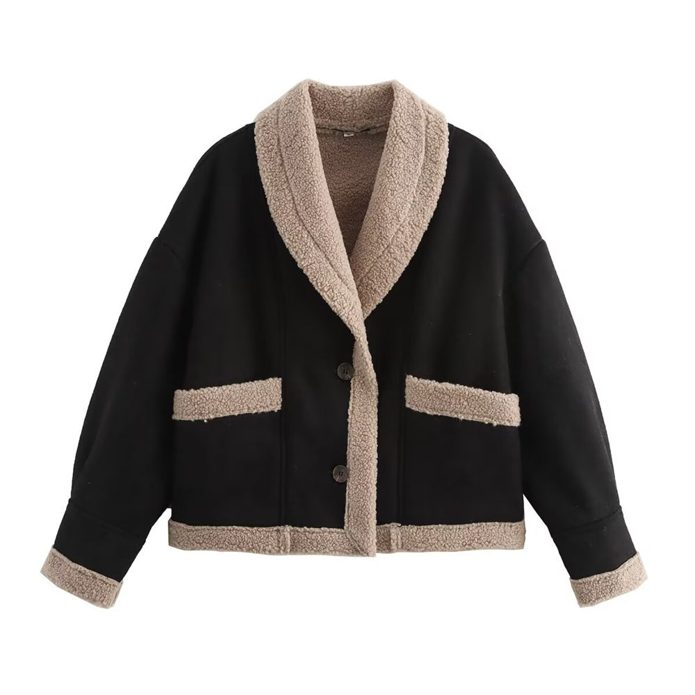 Chaqueta Mujer Cuero Invierno Elegante