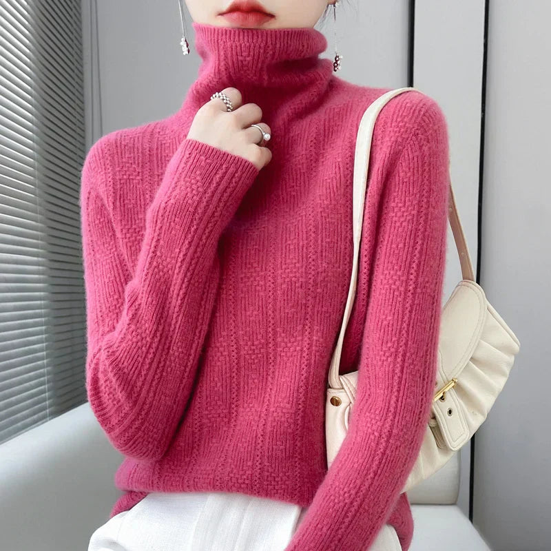 Jerséis Mujer Cuello Alto Cálidos