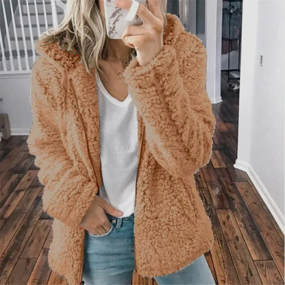 Chaqueta Invierno Mujer con Capucha Acogedora