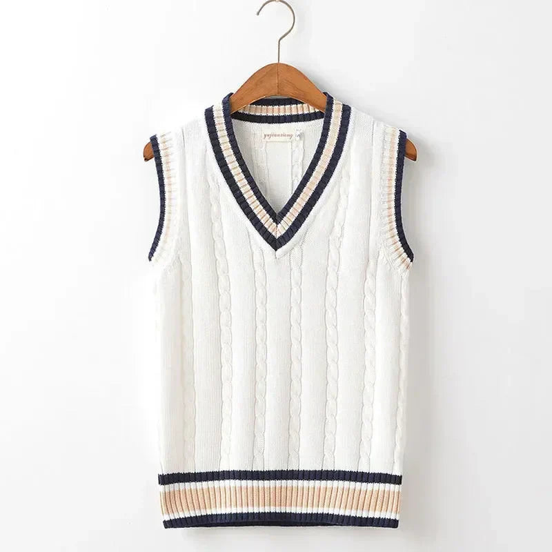 Chaleco Punto Grueso Cuello V Masculino