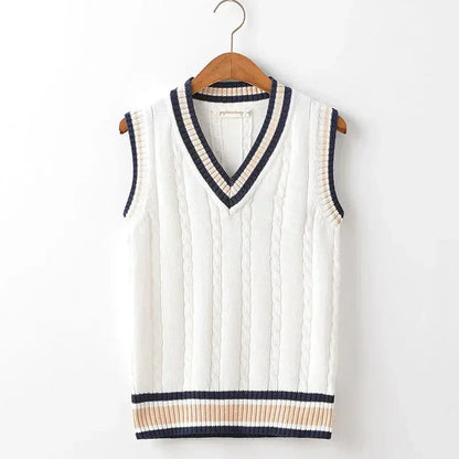 Chaleco Punto Grueso Cuello V Masculino
