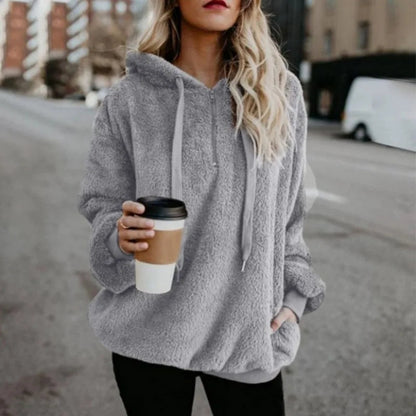 Suéter Mujer Forro Polar Grande y Acogedor