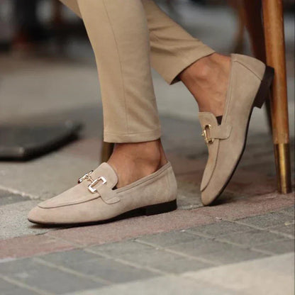 Mocasines de Hombre de Piel con Cordones Elegantes