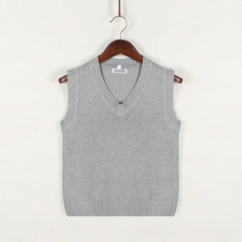 Chaleco Punto Grueso Cuello V Masculino