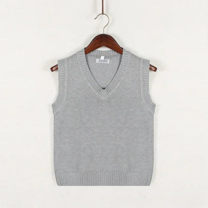 Chaleco Punto Grueso Cuello V Masculino
