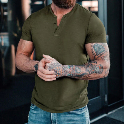 Camisa Hombre Cuello Alto Ajustada