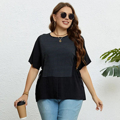 Camiseta Estampado Rayas Fresca