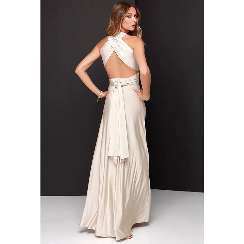 Vestido Largo Boho Rojo Mujer