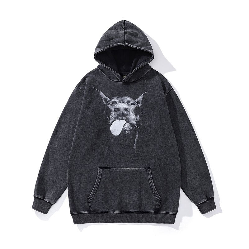 Chaqueta Mujer Con Capucha y Estampado Divertido - Vestiria