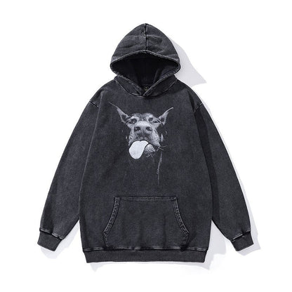 Chaqueta Mujer Con Capucha y Estampado Divertido - Vestiria