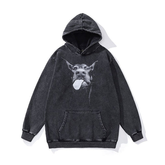 Chaqueta Mujer Con Capucha y Estampado Divertido - Vestiria