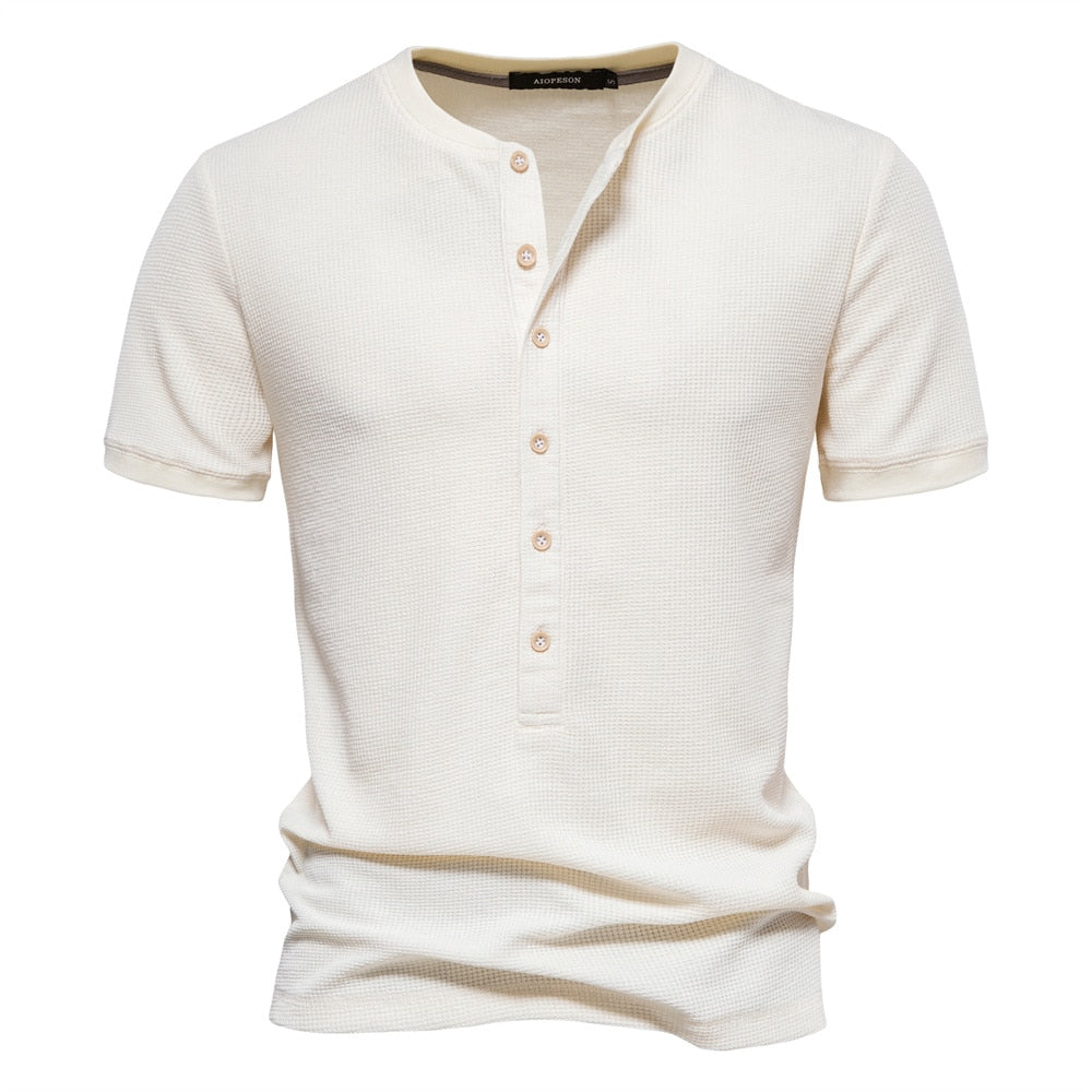 Camisa Hombre Elegante con Cuello Alto