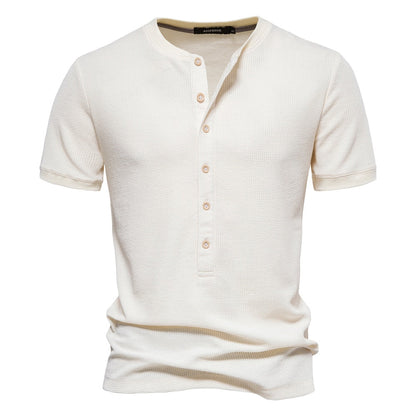 Camisa Hombre Elegante con Cuello Alto