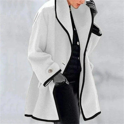 Abrigo Lana Cálido Mujer Invierno