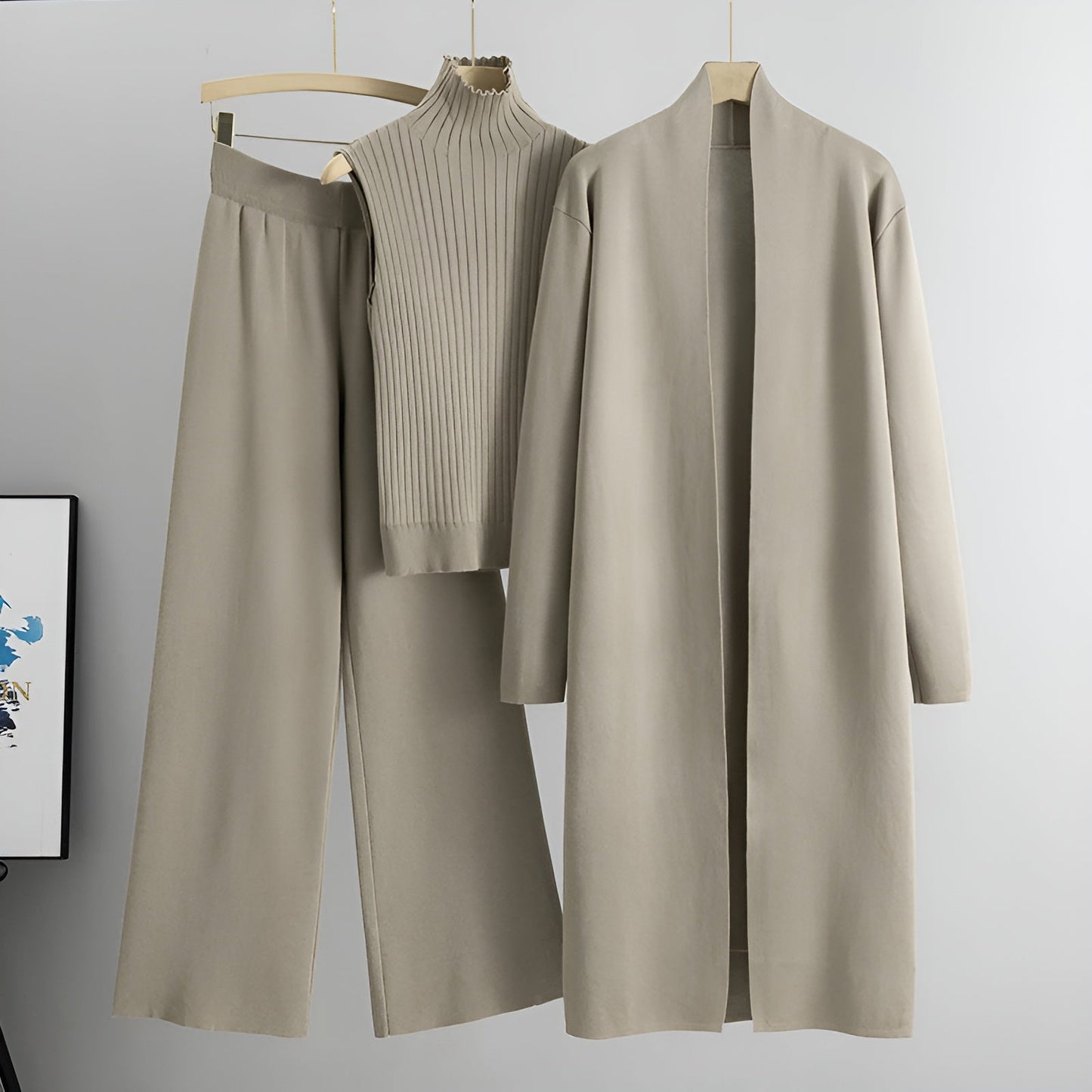 Conjunto Clásico de 3 Piezas Elegante Mujer - Vestiria