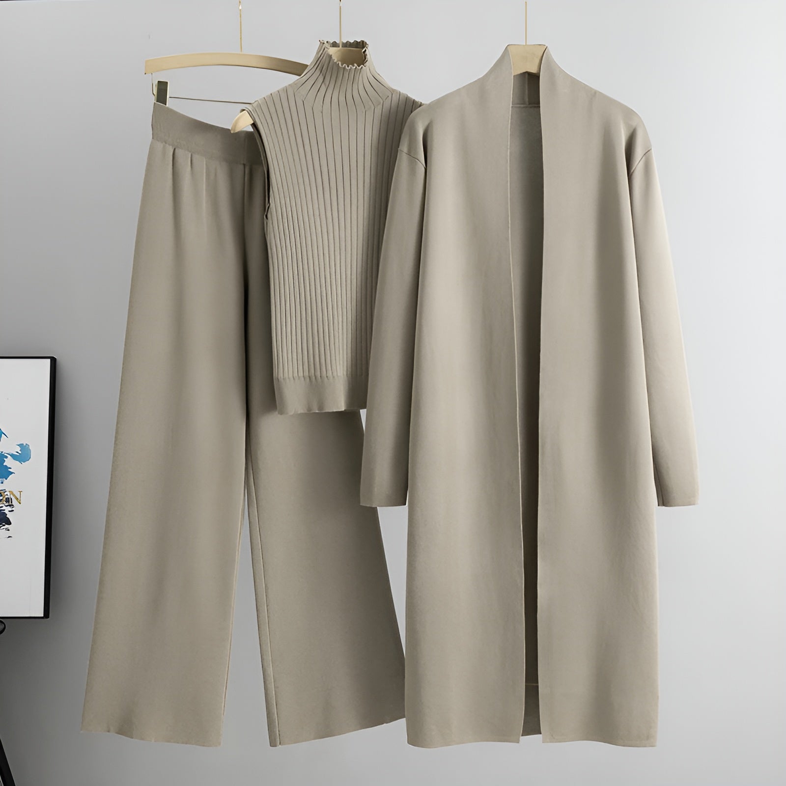 Conjunto Clásico de 3 Piezas Elegante Mujer - Vestiria