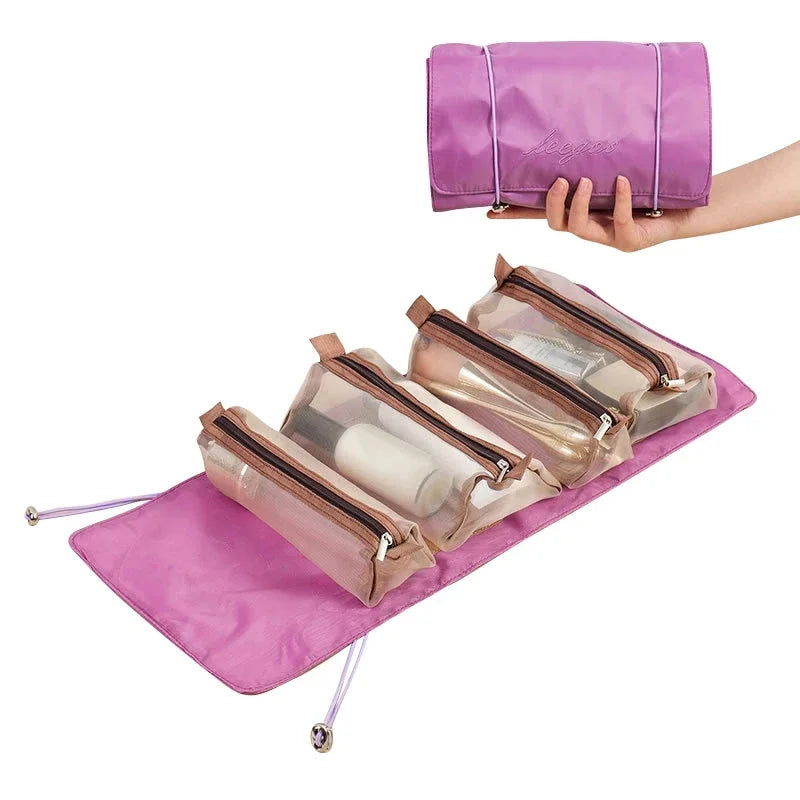 Bolsa de maquillaje compacta y práctica