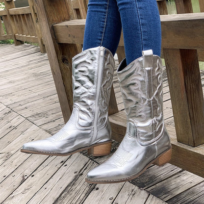 Botas Vaqueras Clásicas con Cremallera