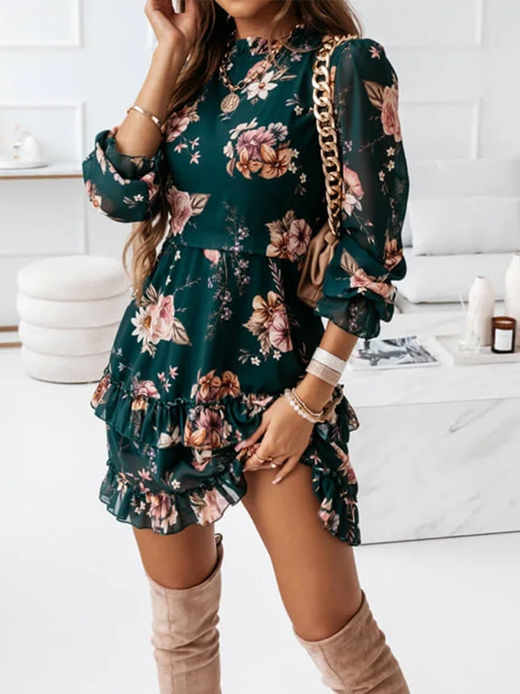 Vestido Ligero de Encaje Floral - Vestiria