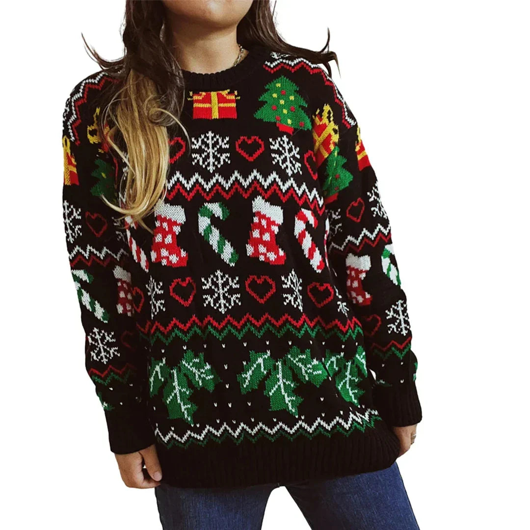Sudadera Navidad Mujer Cálida Mangas Largas