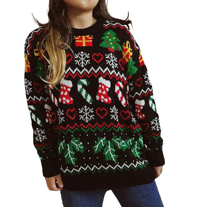 Sudadera Navidad Mujer Cálida Mangas Largas