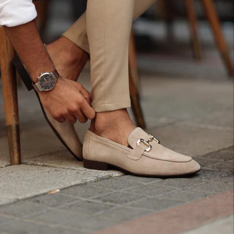 Mocasines de Hombre de Piel con Cordones Elegantes - Vestiria