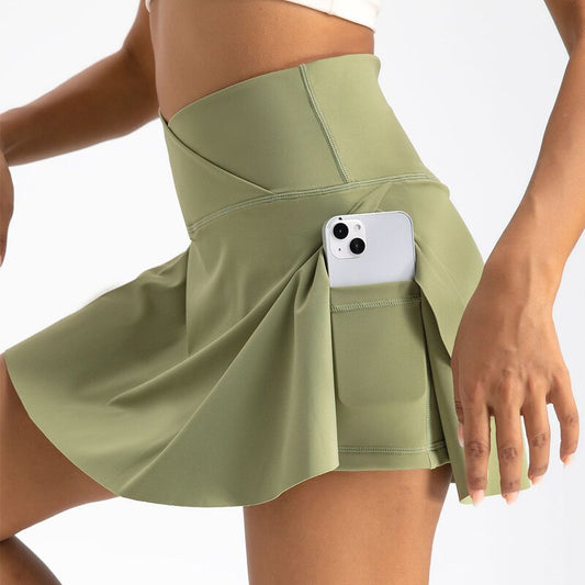Falda Deportiva Mujer con Bolsillos Elástica - Vestiria