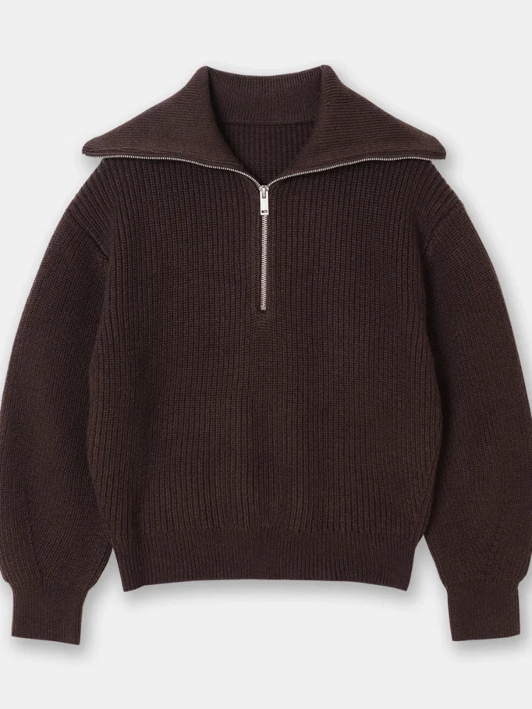 Suéter Mujer Cuello Alto Rayas Moda Invierno