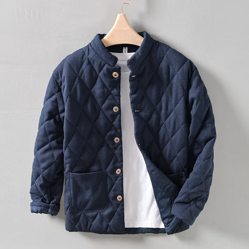Chaquetón Hombre Acolchado Rombo Cálido