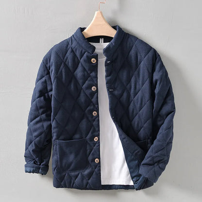 Chaquetón Hombre Acolchado Rombo Cálido