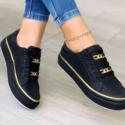 Zapatillas Blancas Mujer con Detalles Brillantes