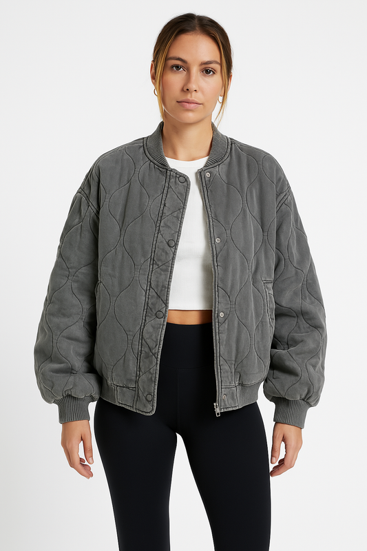 Chaquetón deportivo grande mujer cremallera - Vestiria