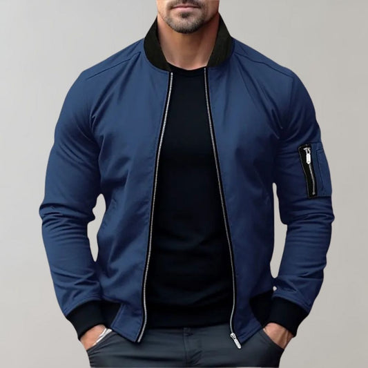 Chaquetón Deportivo Hombre Cremallera Slim Fit - Vestiria