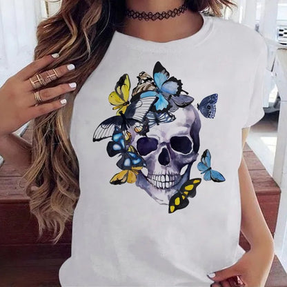 Camiseta Skull Estilo Rock