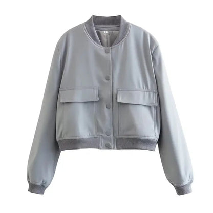 Chaqueta bomber Mujer Estilo Retro Clásico