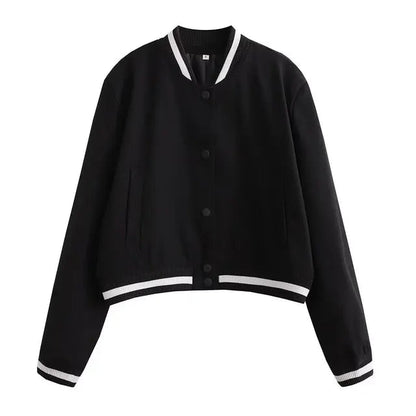 Chaqueta bomber Mujer Estilo Retro Clásico